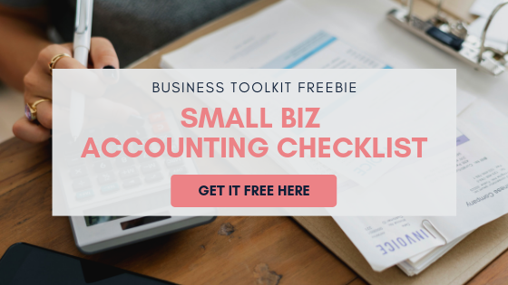 Small Business Accounting Toolkit Checklist Meg K Wheeler
